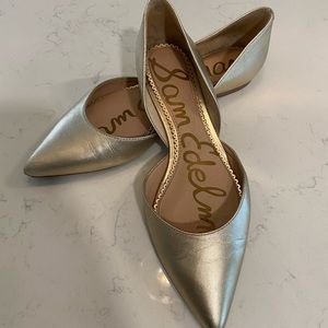Gold Sam Edelman Flats